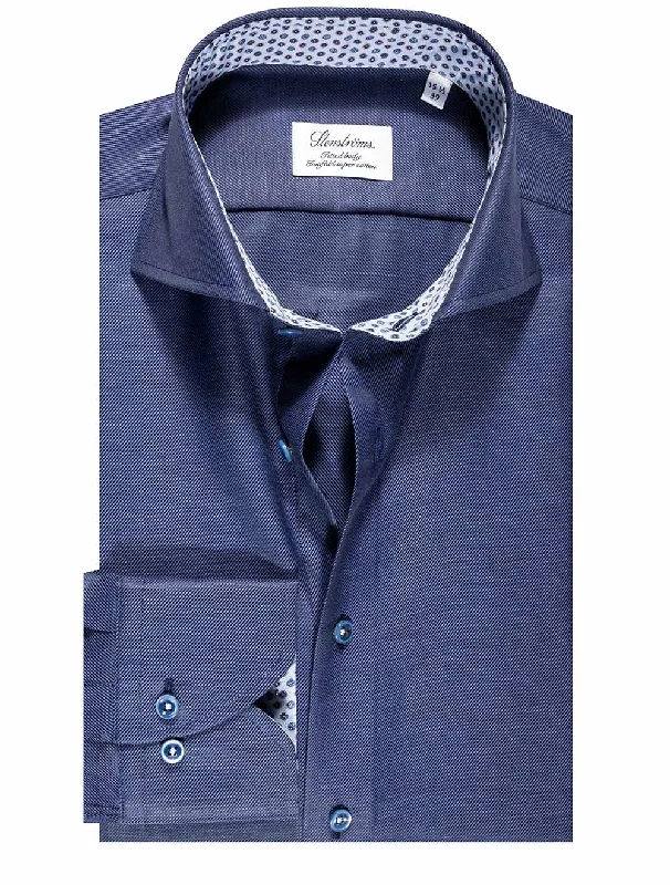 Major Deal Twill Inlay Casual Shirt Navy