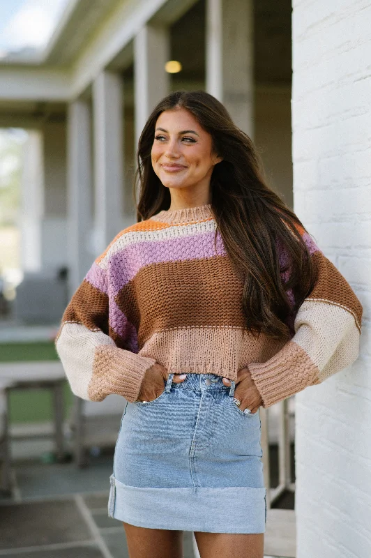 Today Only Melanie Multicolor Sweater-Beige Mix