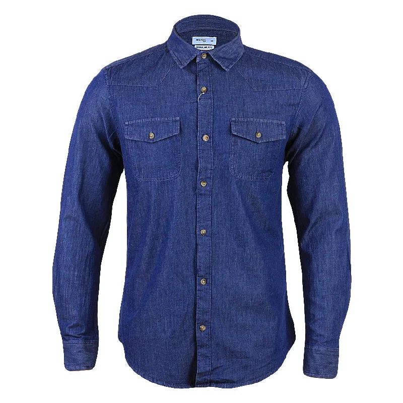 Weekend Bargains to Grab REDTAG Men's Indigo Casual Shirts