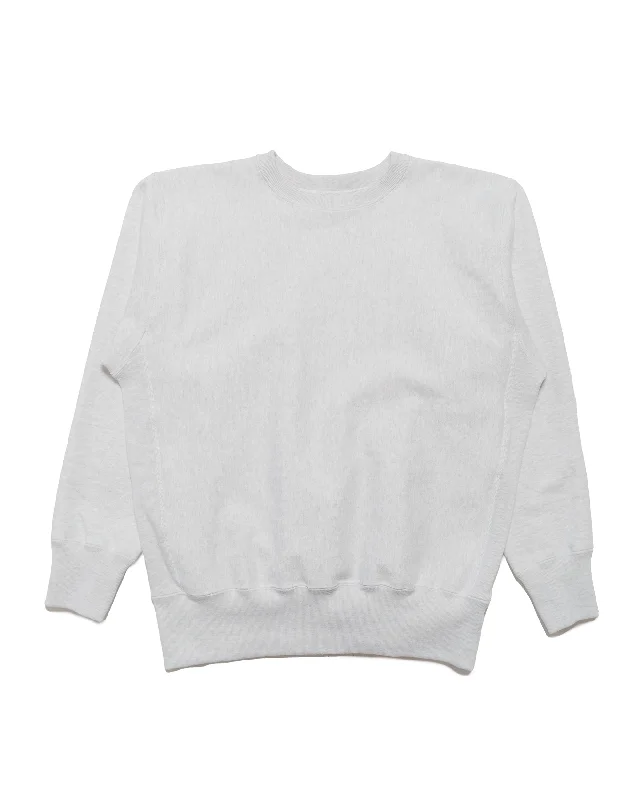 Bargain Prices The Real McCoy's MC20114 Heavyweight Crewneck Sweatshirt Silver Grey