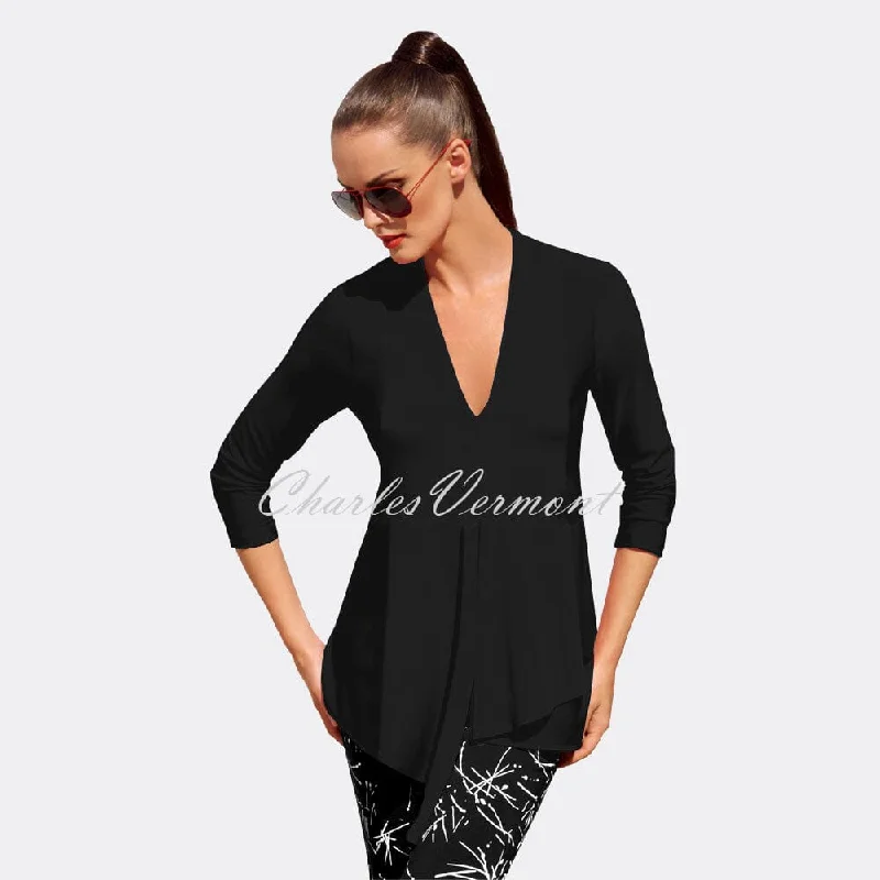 Exclusive Preview Joseph Ribkoff Tunic - Style 161066 (Black)
