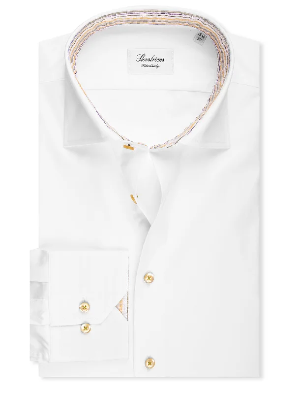 Sale Alert Fitted Plain Shirt White