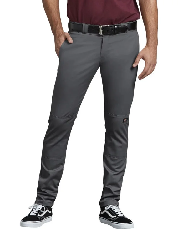Massive Deal Dickies FLEX Skinny Straight Fit Double Knee Work Pants - Charcoal Grey
