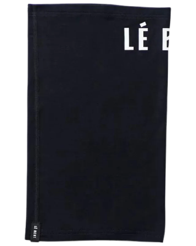 Flash Sale Le Bent Logo Lightweight Neck Gaiter - Black/White