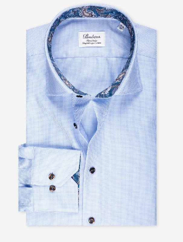 Great Deals Contrast Twill Shirt Blue