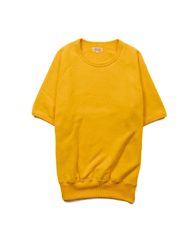 Super Deal The Real McCoy’s MC20005 9oz. Loopwheel S/S Sweatshirt Yellow