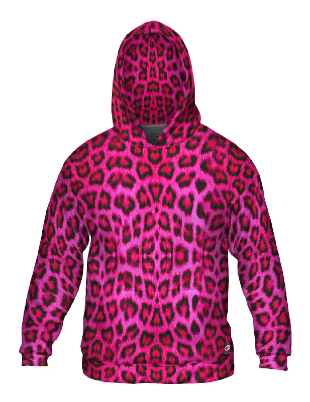 Hurry Up Neon Pink Leopard Animal Skin