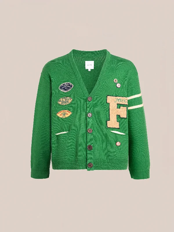 Special Price Pineneedle Varsity Knit Cardigan