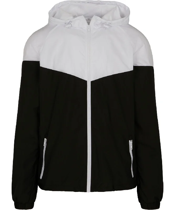 Reduced Prices Two-tone tech windrunner jacket | Black/White