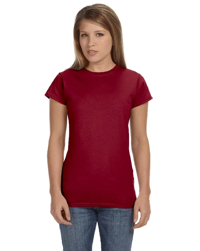 Weekend Deal Gildan Ladies SoftStyle T-Shirt | Antiq Cherry Red