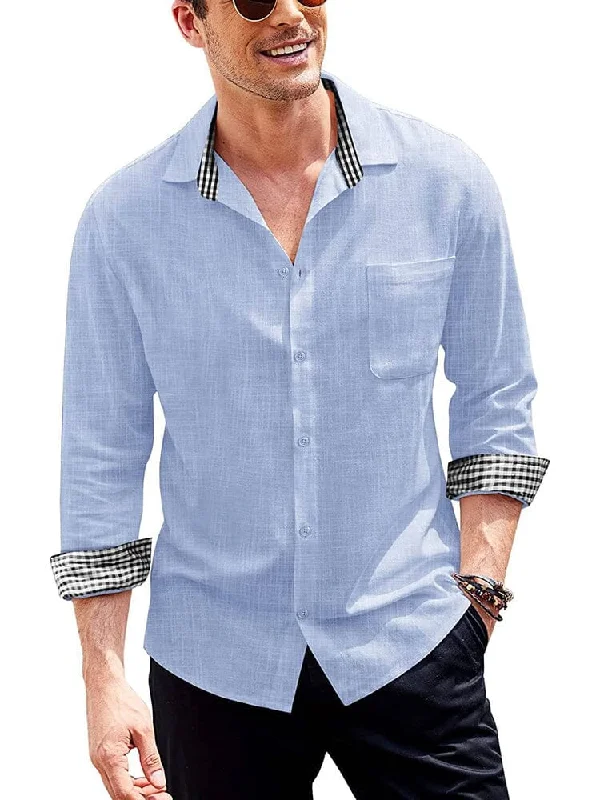 Exclusive Online Offer Long-Sleeve Cotton Linen Shirt (US Only)
