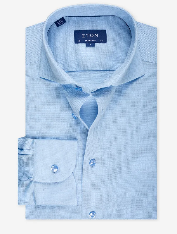 Holiday Sale Contemporary Pique Shirt Blue