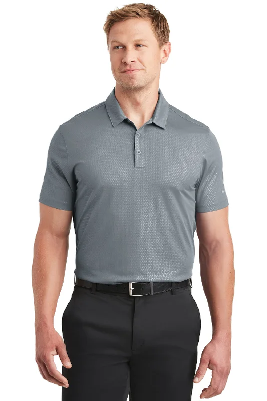 Time-Limited Offer Nike Mens Dri-Fit Moisture Wicking Short Sleeve Polo Shirt - Cool Grey