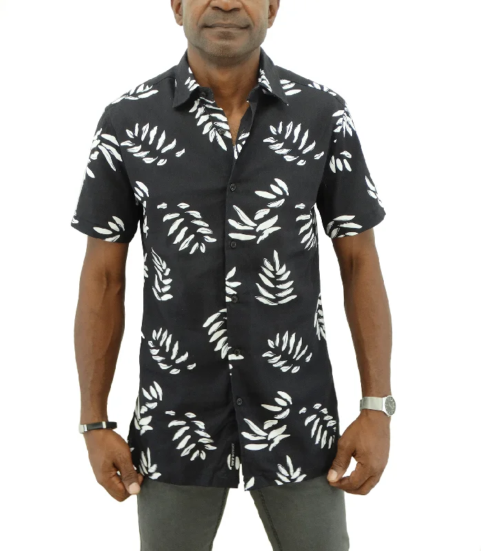 Hot Deal 20C846, Jordache, Men's S/S Stretch Shirt- Printed- (S-XL)