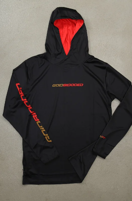 Referral Discount ADVANCE Gold Blooded RPM (Men's Black/Red Hooded Shirt)