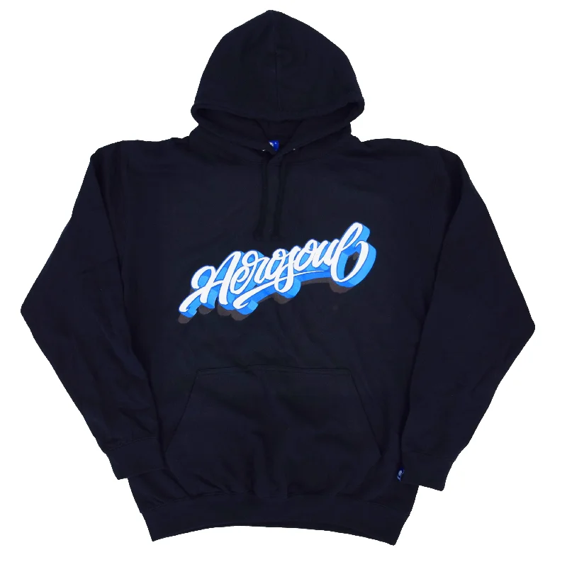Blowout Sale Aero-Script Hoodie (Navy)