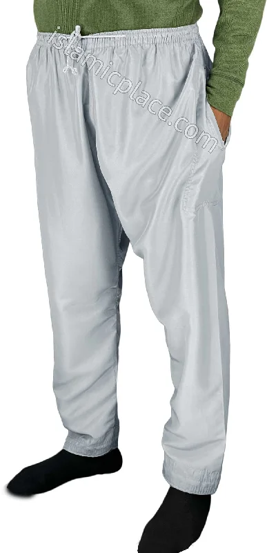 Unbeatable Prices Silver Gray - Plain Men Pants