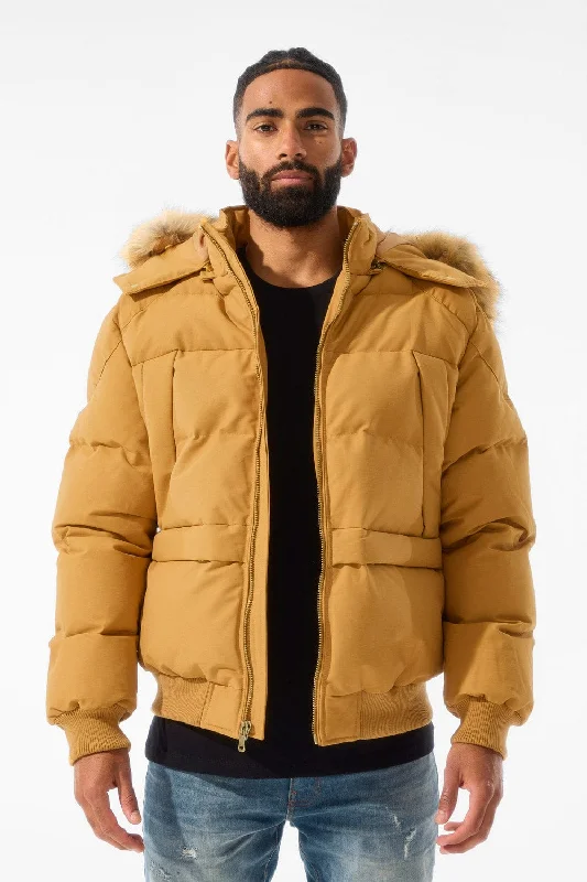 Act Now Cross Bay Bomber Jacket (Desert)
