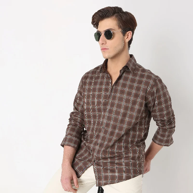 Huge Savings Regular Fit Checkered Shirt