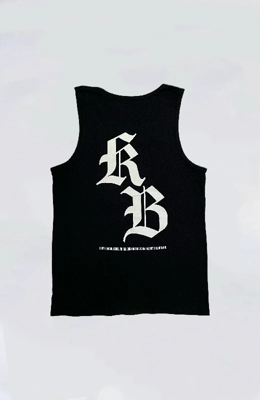 Mega Sale Kailua Boys - KB Black Letter Heavyweight Tank Top