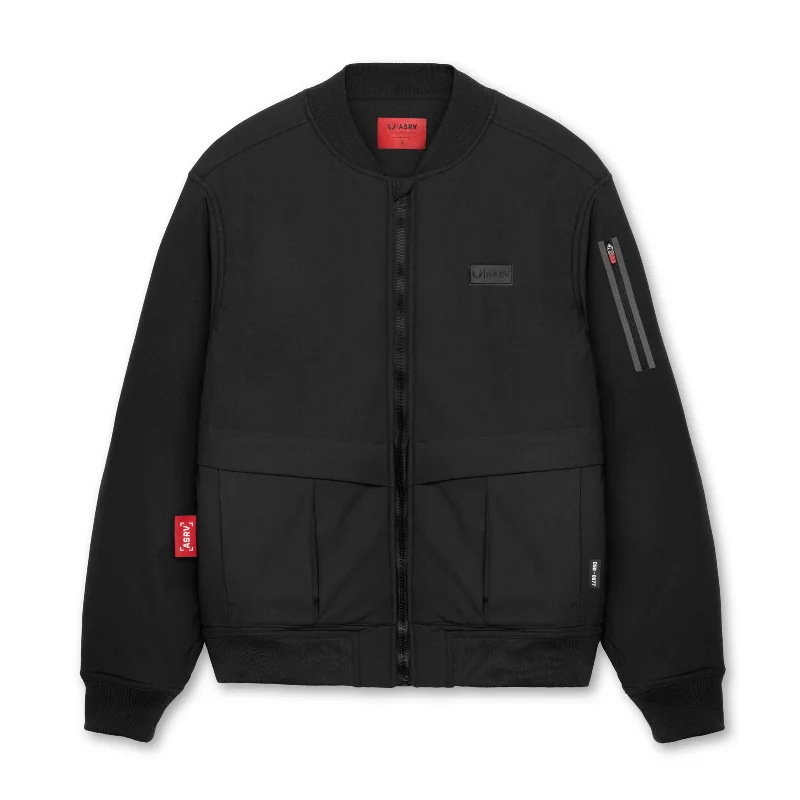Weekend Discounts to Delight 0677. Kinterra™ Weatherproof Bomber Jacket - Black