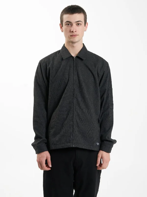 Price Rollback Jacob Plaid Jacket - Black