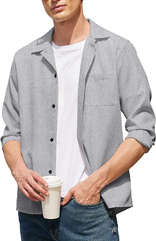 Year-End Deals Casual Button Down Long Sleeve Shirt (US Only)