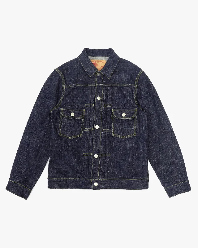 Blowout Sale FOB Factory F2378 14oz Supima G3 Selvedge Denim Type II Jacket - Onewash