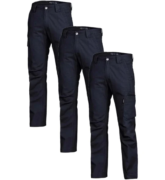 Weekend Discounts to Enjoy King Gee Tradies Canvas Cargo Work Pants K13280-1 (Pack of 3)