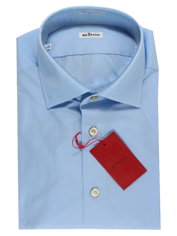 Savings Galore Kiton Dress Shirt Blue 43 - 17 SALE