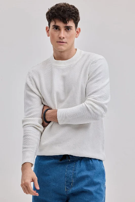 Can't Miss White Knitted Sweater