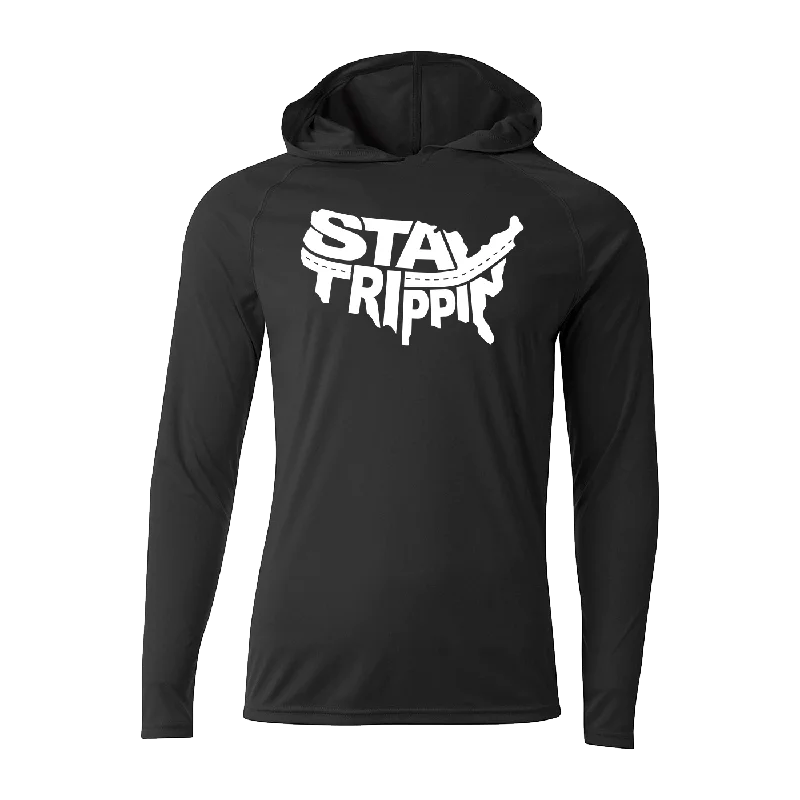 Warehouse Sale #STAYTRIPPIN USA Performance Long Sleeve Hoodie
