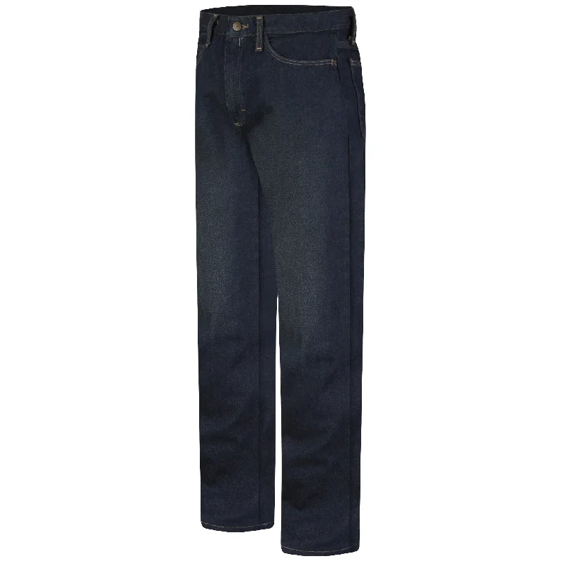 Crazy Deals Bulwark Mens Straight Fit Sanded Denim Jean - Cat 2 - (PEJM) 3rd  Color