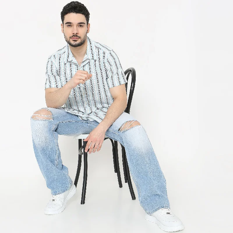 Extra Savings Regular Fit Striped Shirt