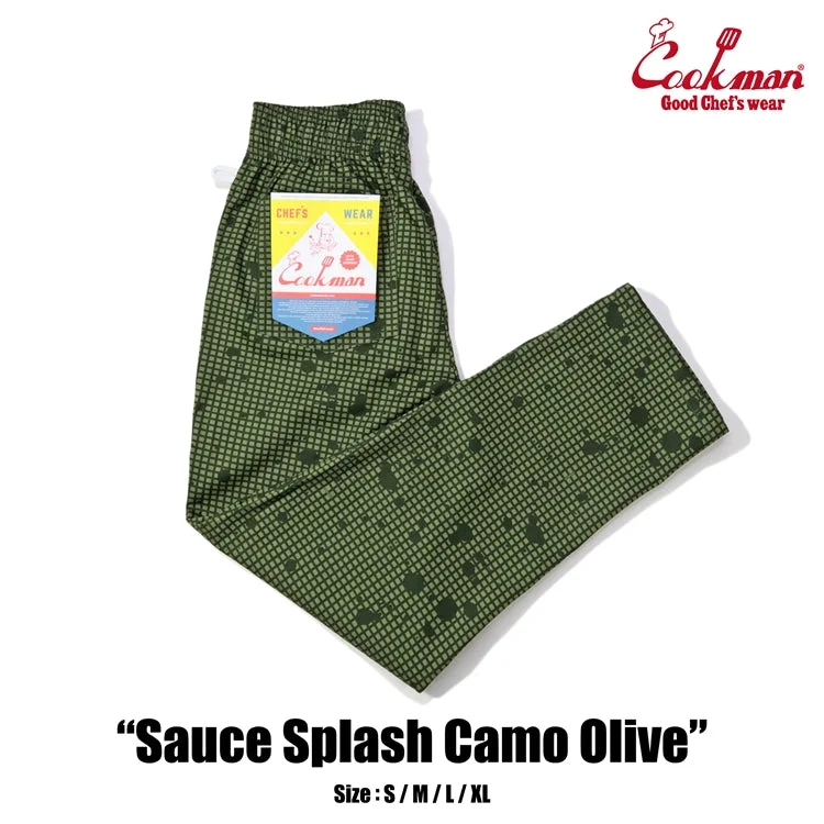 Quick Sale Cookman Chef Pants - Sauce Splash Camo : Olive