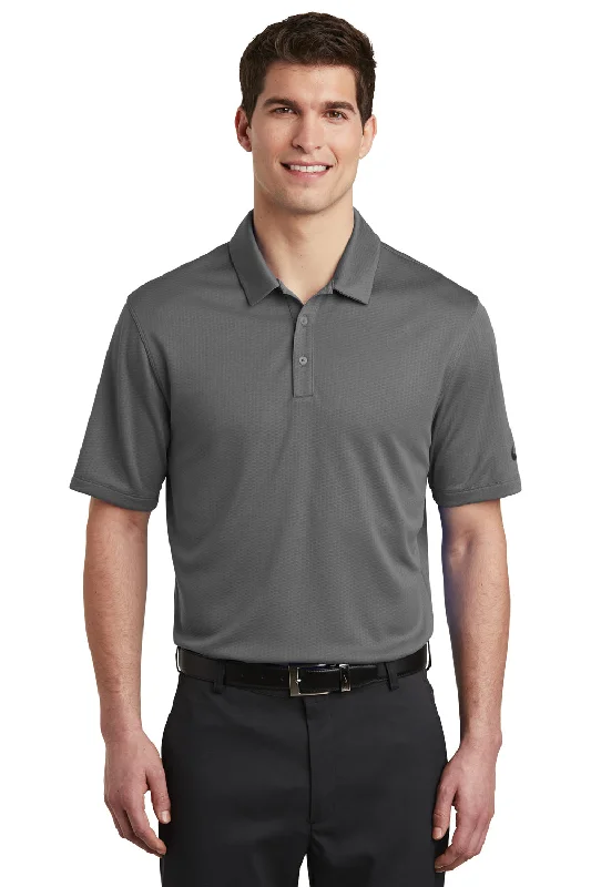 Mega Discount Nike Mens Dri-Fit Moisture Wicking Short Sleeve Polo Shirt - Dark Grey