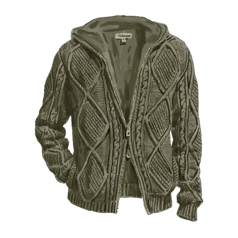 Extra Savings Cashmere Blend Cable Hoodie