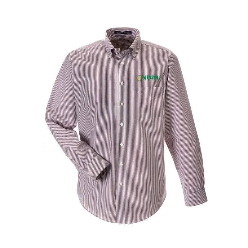 Don't Miss Out Men's Devon & Jones Crown Woven Collection Banker Stripe