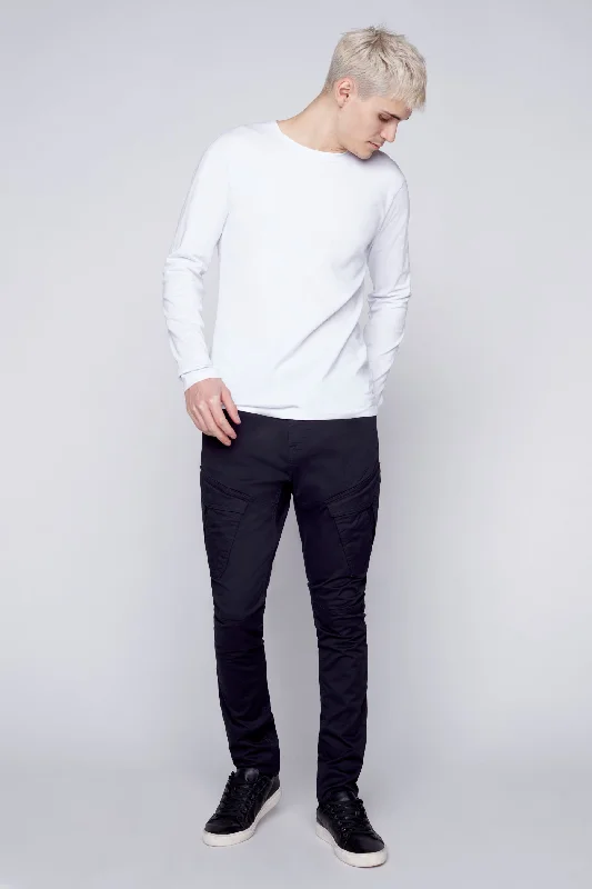 Weekend Deals That Spark Deluxe 5 Pocket Slim Fit Pants - Black