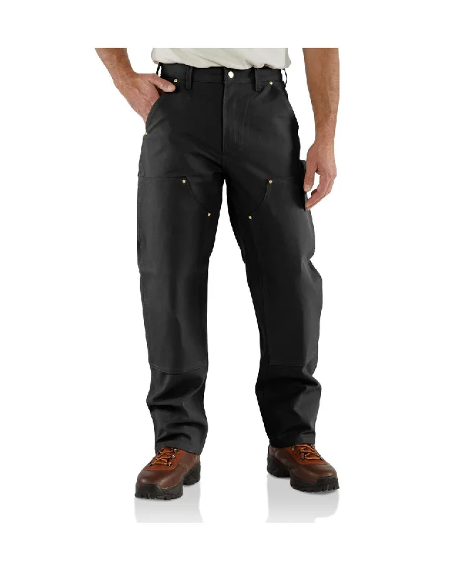 Weekend Discounts to Celebrate Carhartt B01 Firm Duck Double-Knee Work Dungaree - Black