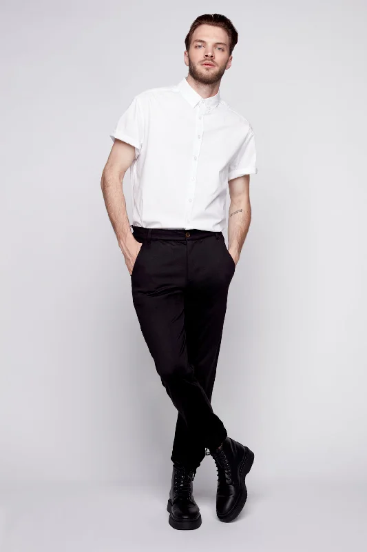 Weekend Specials to Celebrate ELTON - Slim Fit Convertible Ponte Knit Jogger - Black