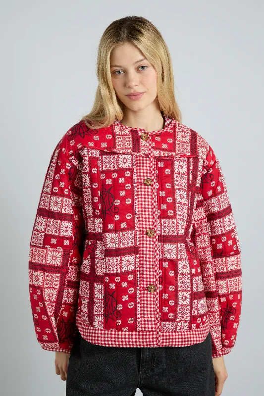 New Arrival macy jacket - red bandana