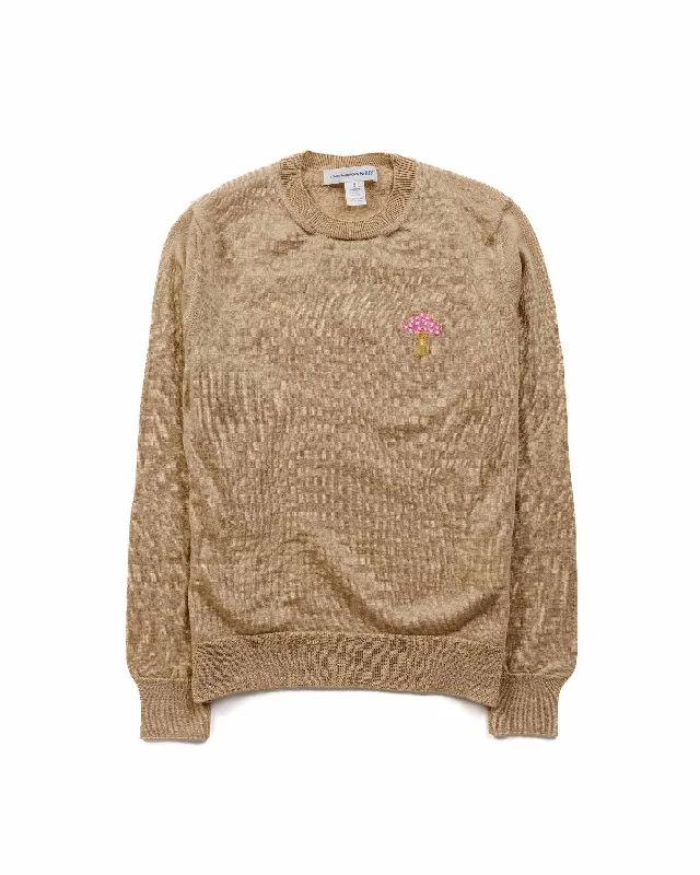 Value Deals Comme des Garçons SHIRT Brett Westfall Mushroom Knit Sweater Beige