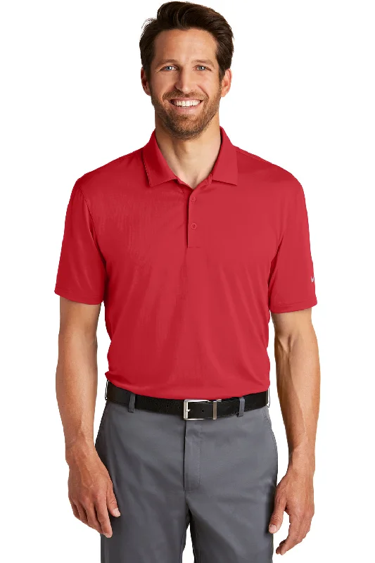 Sale Event Nike Mens Legacy Dri-Fit Moisture Wicking Short Sleeve Polo Shirt - Gym Red