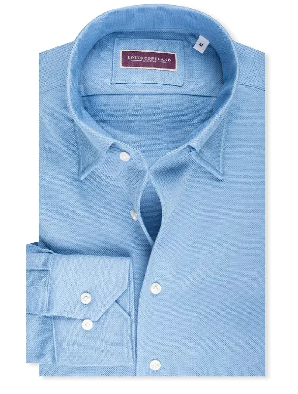 Weekend Deal Pique Jersey Shirt Light Blue