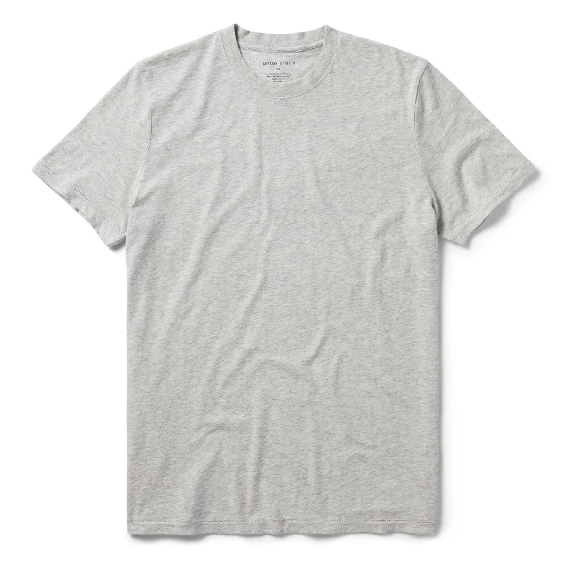 Weekend Price Cuts Galore The Cotton Hemp Tee in Heather Grey
