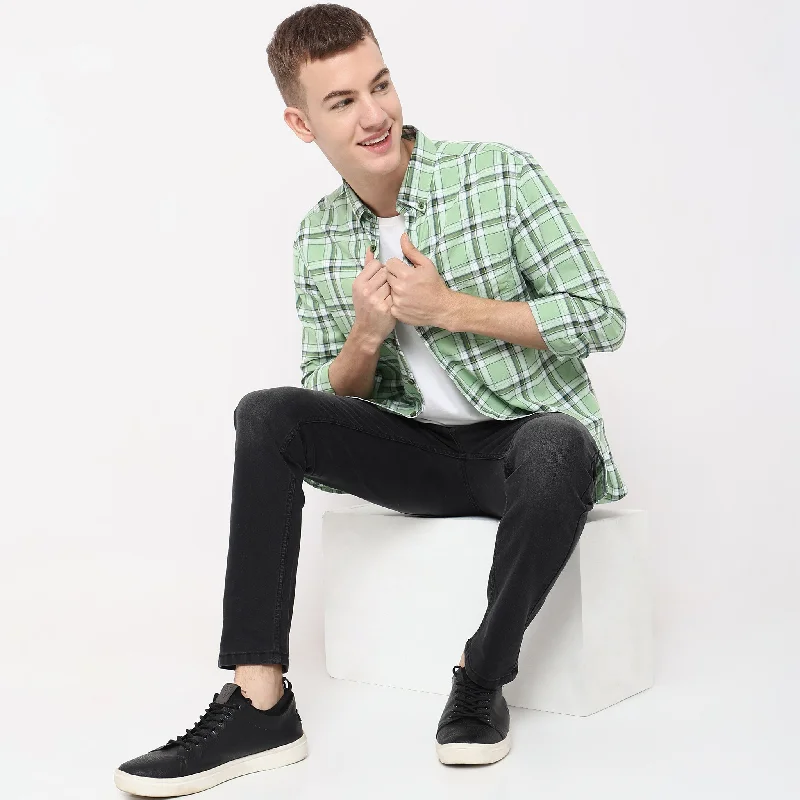 Members Only Slim Fit Checkered Shirt