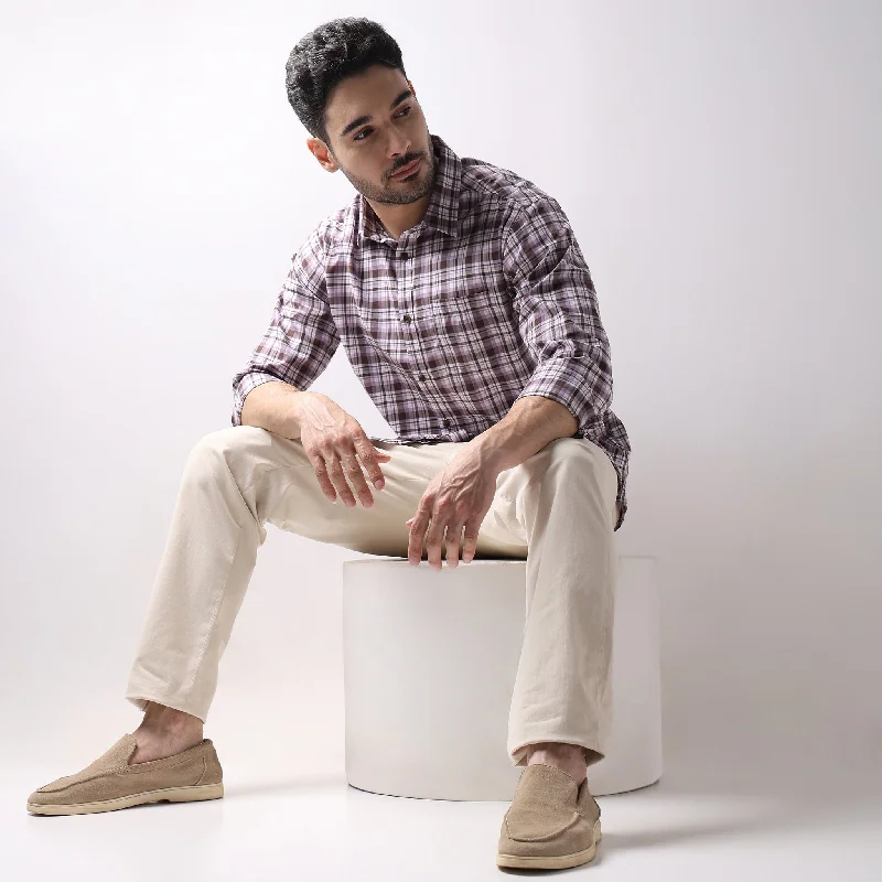 Special Savings Regular Fit Checkered Shirt