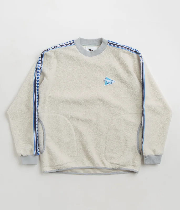 Big Savings and wander x Maison Kitsune Pullover Fleece Sweatshirt - White