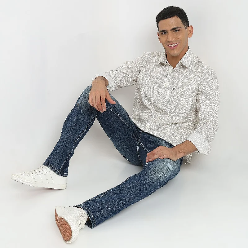 Take Action Regular Fit Printed Shirt